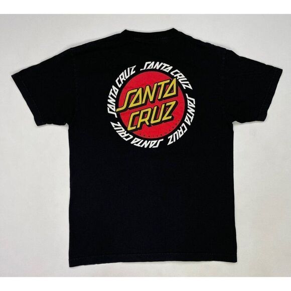 Santa Cruz Skateboards Graphic T-shirt Men Medium Black Short Sleeve - Picture 1 of 7